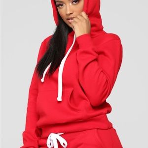 Relaxed Vibe Red Fashion Nova Hoodie